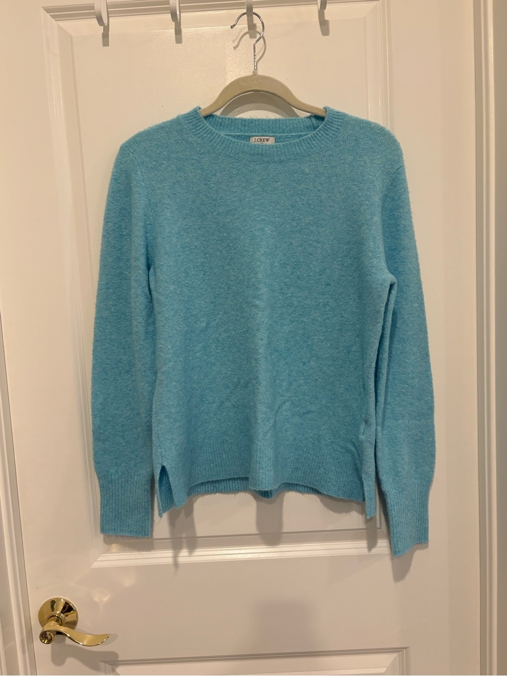 J.Crew Extra-Soft Yarn Crewneck Sweater Light Blue Size Medium